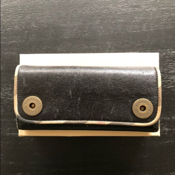 Burberry Leather Wallet in Dark Brown - Picture 1 of 12